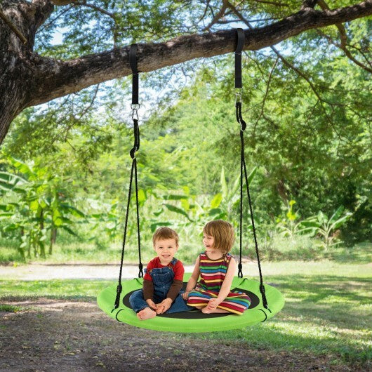 40 Inch 770 lbs Flying Saucer Tree Swing Kids Gift with 2 Tree Hanging Straps-Multicolor LuxuryLifeWay Online Store