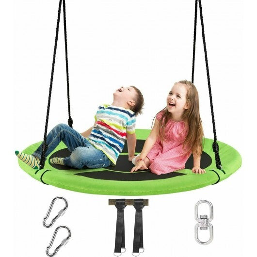 40 Inch 770 lbs Flying Saucer Tree Swing Kids Gift with 2 Tree Hanging Straps-Multicolor LuxuryLifeWay Online Store