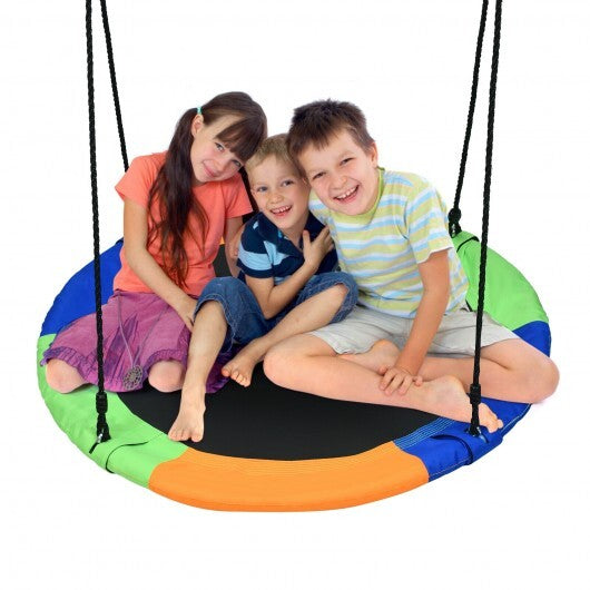 40-Inch Flying Saucer Tree Swing Outdoor Play Set with Easy Installation Process for Kids - Color: Multicolor LuxuryLifeWay Online Store
