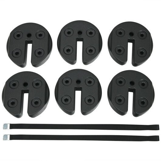 $49 Only! Set of 6 Canopy Weights 30lbs Water Sand Filled Weight Plate Kit LuxuryLifeWay Online Store