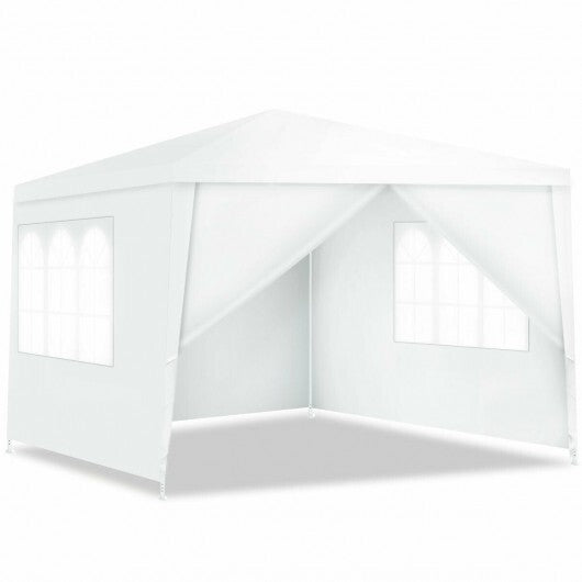 10 x 10 Feet Outdoor Side Walls Canopy Tent with 4 Removable Sidewalls LuxuryLifeWay Online Store