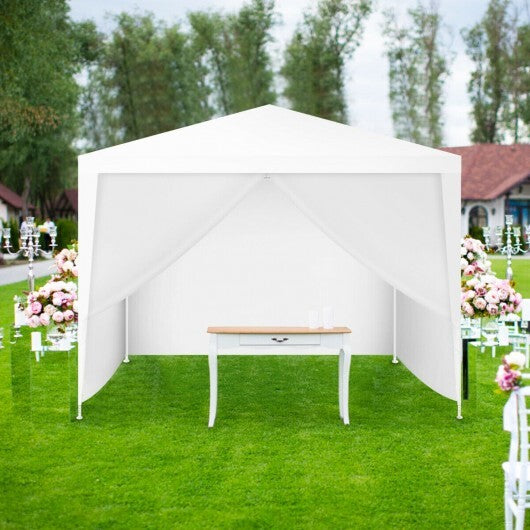 10 x 10 Feet Outdoor Side Walls Canopy Tent with 4 Removable Sidewalls LuxuryLifeWay Online Store