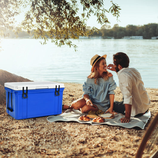 58 Quart Leak-Proof Portable Cooler  Ice Box for Camping-Blue LuxuryLifeWay Online Store