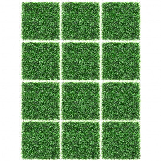 12 Pieces Artificial Peanut Leaf Hedges Panels