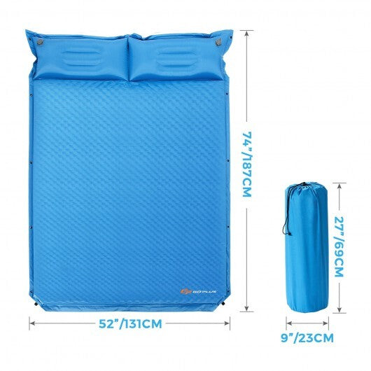 Self-Inflating Camping Outdoor Sleeping Mat with Pillows Bag LuxuryLifeWay Online Store