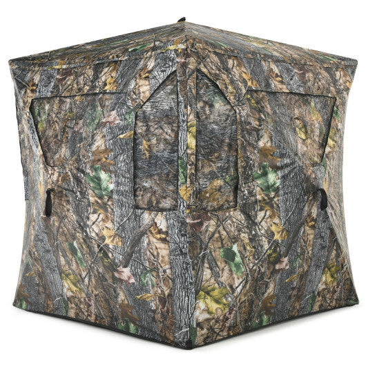 3 Person Portable Pop-Up Ground Tent with Gun Ports and Carrying Bag LuxuryLifeWay Online Store