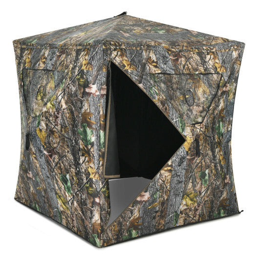 3 Person Portable Pop-Up Ground Tent with Gun Ports and Carrying Bag LuxuryLifeWay Online Store