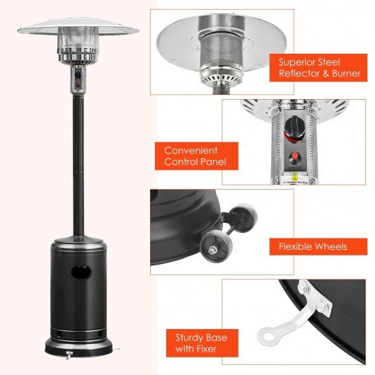 Garden Propane Standing LP Gas Steel Accessories Heater-Silver LuxuryLifeWay Online Store