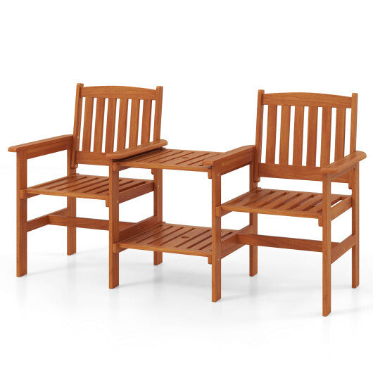 2-Seater Outdoor Patio Furniture Set with 1.57 Inch Umbrella Hole LuxuryLifeWay Online Store
