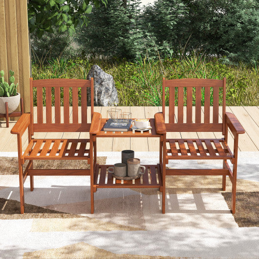 2-Seater Outdoor Patio Furniture Set with 1.57 Inch Umbrella Hole LuxuryLifeWay Online Store