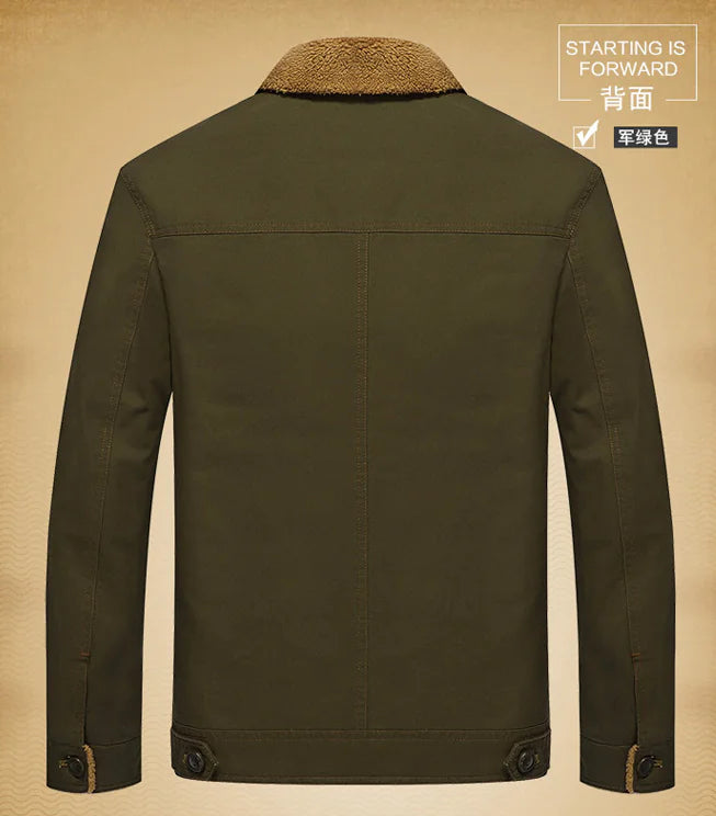 Thick Military Collar Winter Jacket Coat