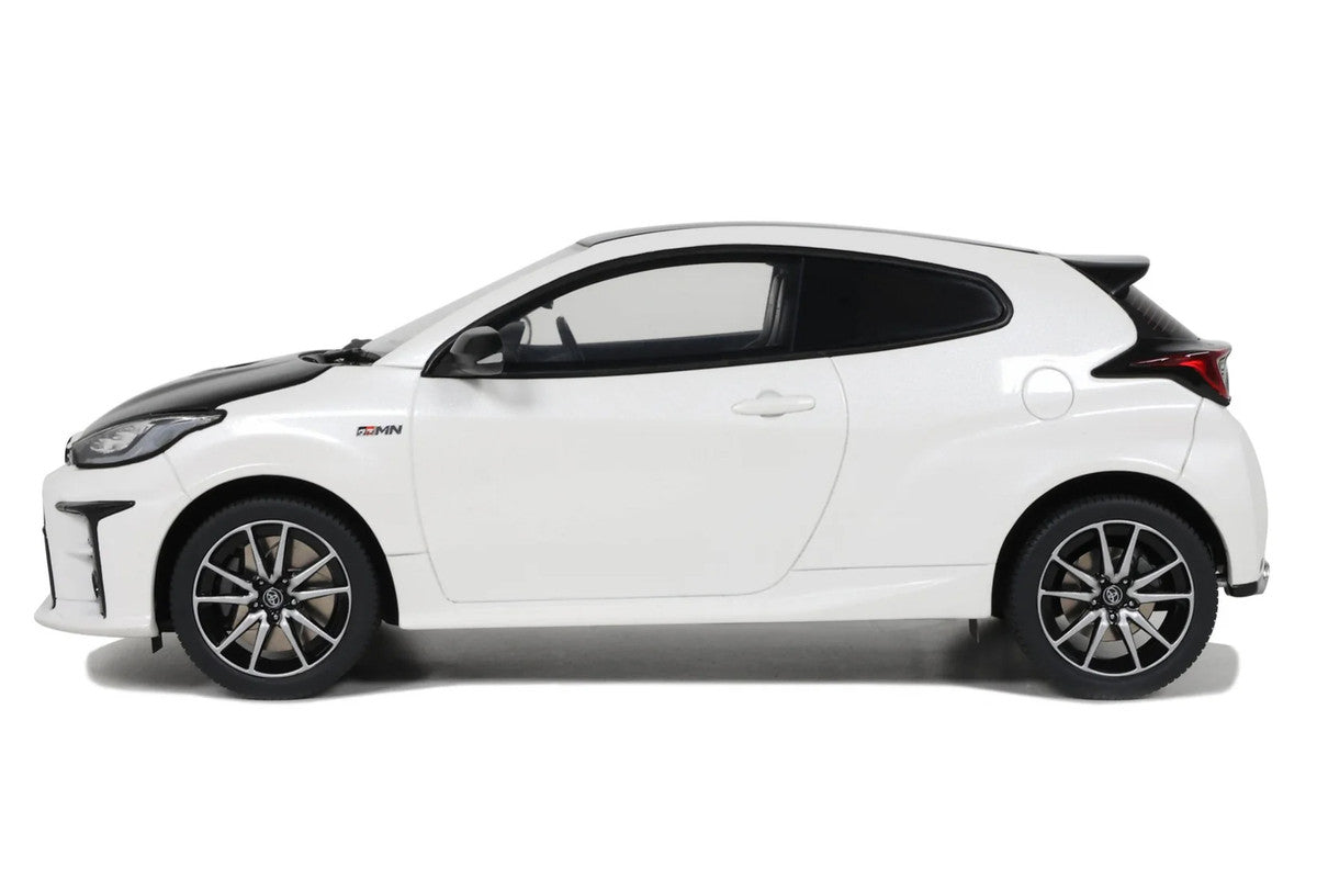 2022 Toyota GRMN Yaris RHD (Right Hand Drive) Platinum White Pearl with Black Hood and Top Limited Edition to 999 pieces Worldwide 1/18 Model Car by Otto Mobile LuxuryLifeWay Online Store