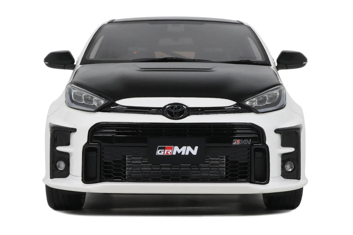 2022 Toyota GRMN Yaris RHD (Right Hand Drive) Platinum White Pearl with Black Hood and Top Limited Edition to 999 pieces Worldwide 1/18 Model Car by Otto Mobile LuxuryLifeWay Online Store