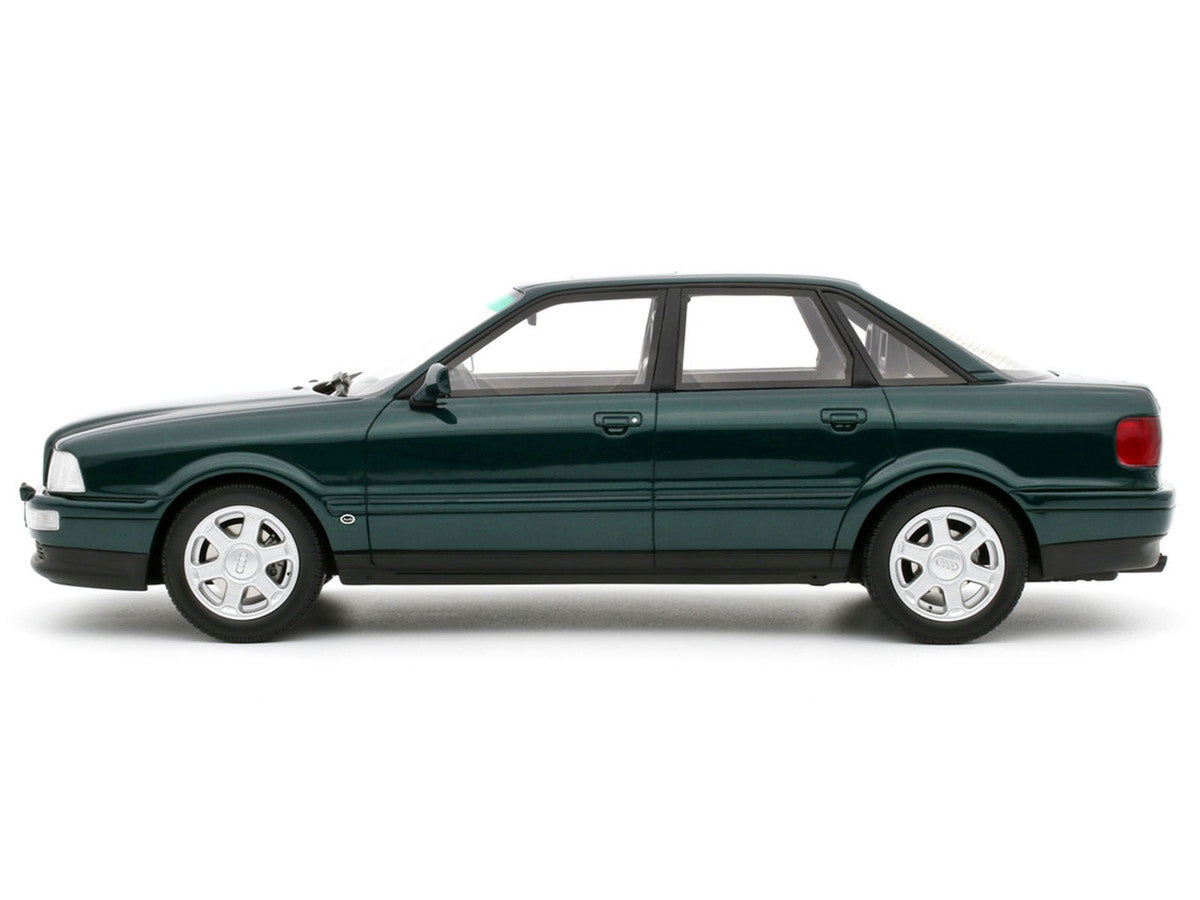 1993 Audi S2 Sedan Emerald Green Metallic Limited Edition to 2000 pieces Worldwide 1/18 Model Car by Otto Mobile LuxuryLifeWay Online Store