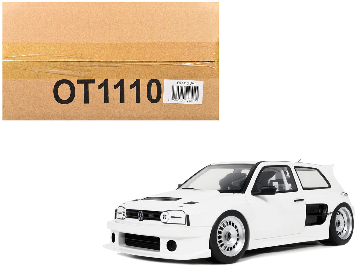 2024 Volkswagen Golf III by Khyzyl Saleem White Limited Edition to 2000 pieces Worldwide 1/18 Model Car by Otto Mobile LuxuryLifeWay Online Store