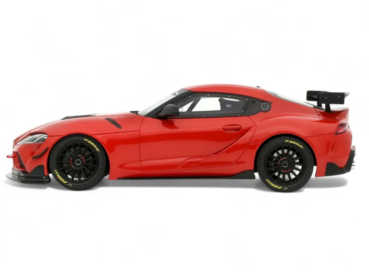 2023 Toyota Supra GT4 100 Edition Plasma Orange Metallic Limited Edition to 999 pieces Worldwide 1/18 Model Car by Otto Mobile LuxuryLifeWay Online Store