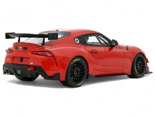 2023 Toyota Supra GT4 100 Edition Plasma Orange Metallic Limited Edition to 999 pieces Worldwide 1/18 Model Car by Otto Mobile LuxuryLifeWay Online Store