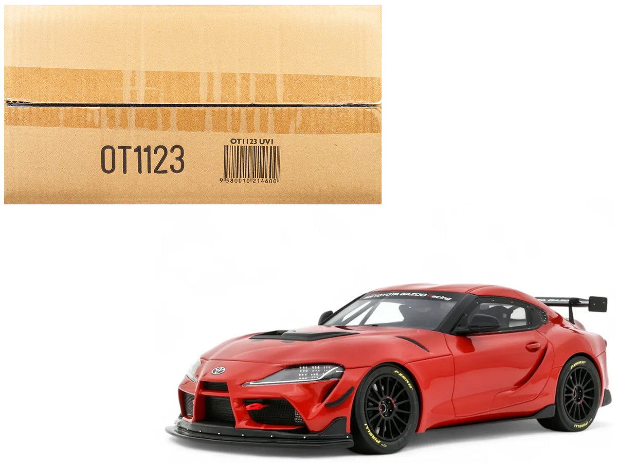 2023 Toyota Supra GT4 100 Edition Plasma Orange Metallic Limited Edition to 999 pieces Worldwide 1/18 Model Car by Otto Mobile LuxuryLifeWay Online Store