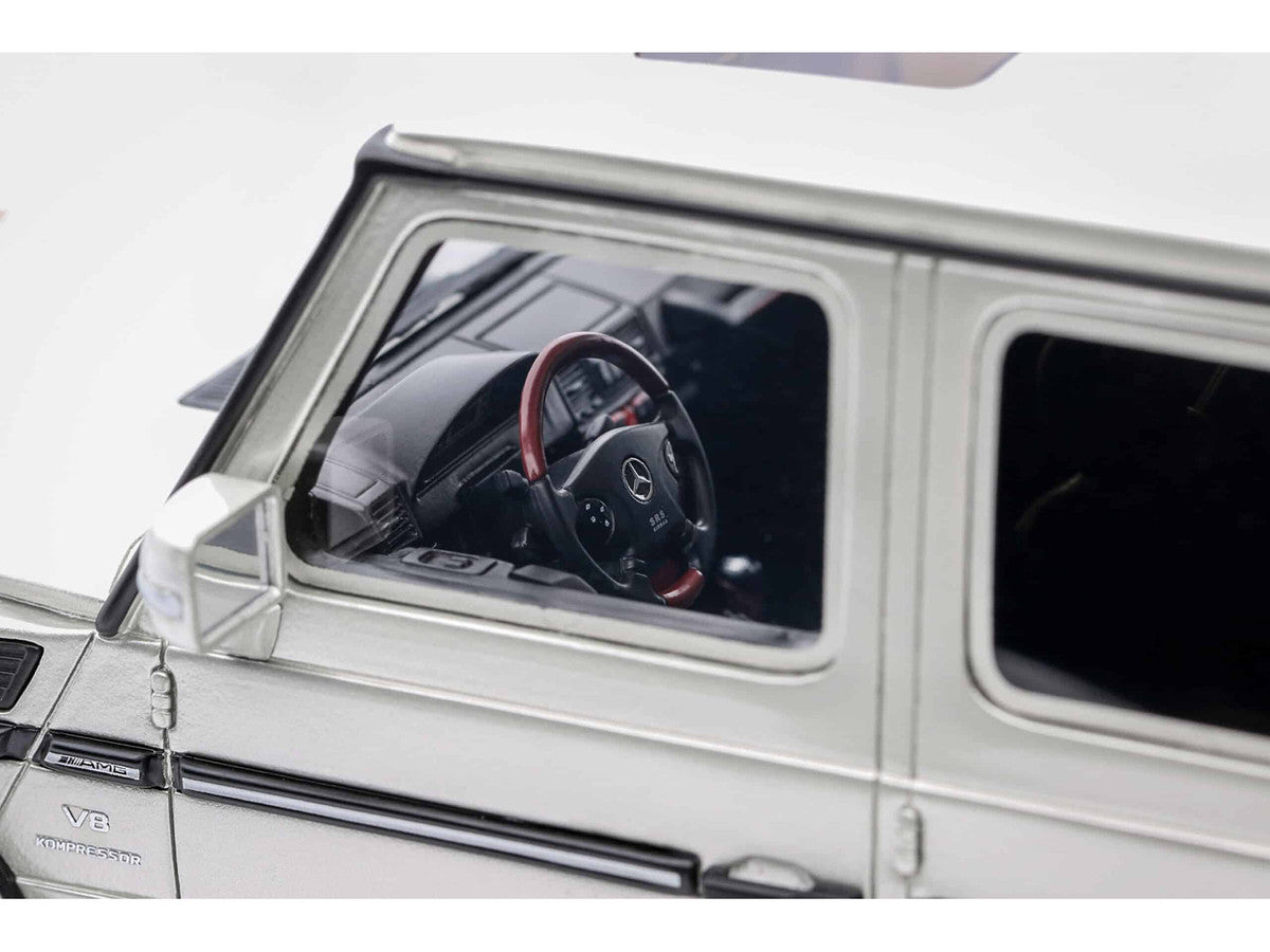 2003 Mercedes-Benz G-Class 55 AMG Iridium Silver Metallic Limited Edition to 999 pieces Worldwide 1/18 Model Car by Otto Mobile LuxuryLifeWay Online Store