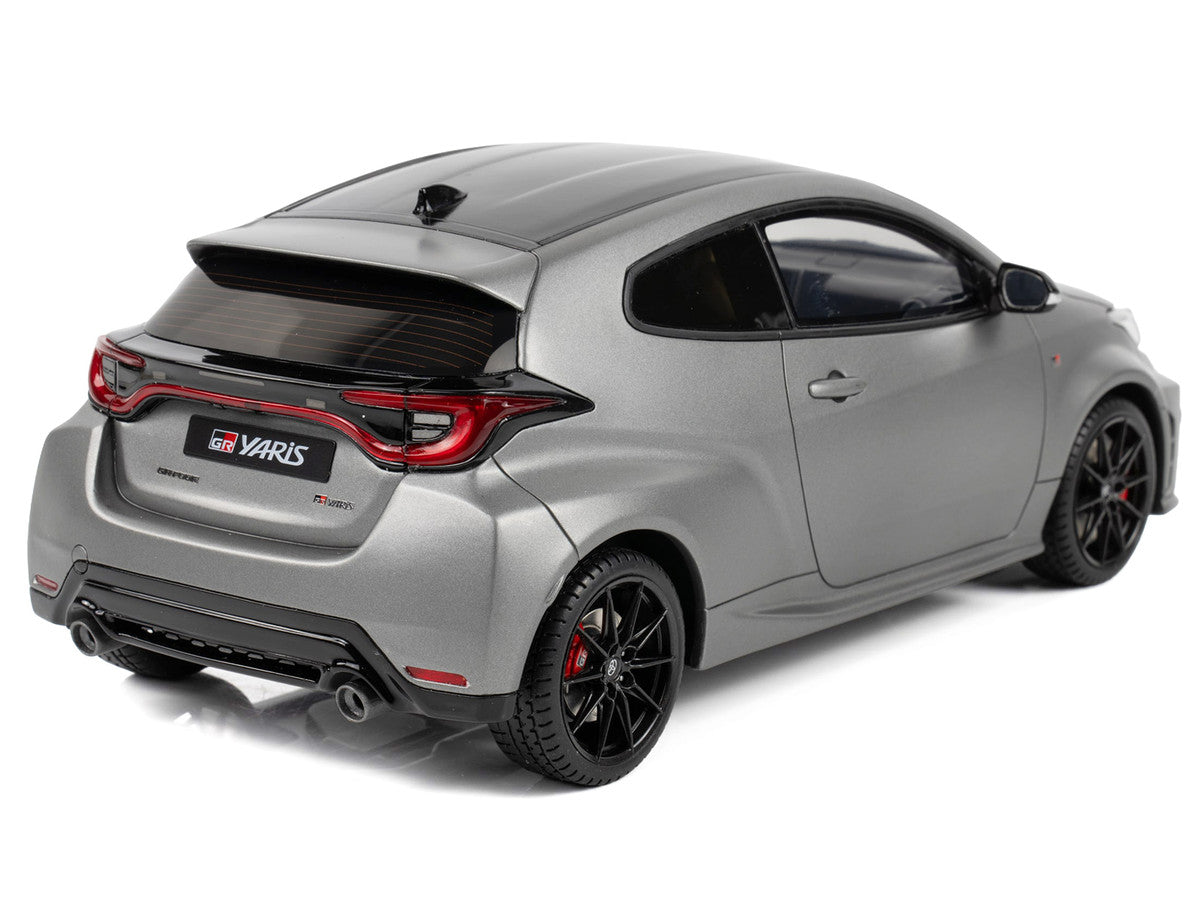 2024 Toyota GR Yaris Precious Metal Gray Metallic Limited Edition to 999 pieces Worldwide 1/18 Model Car by Otto Mobile LuxuryLifeWay Online Store
