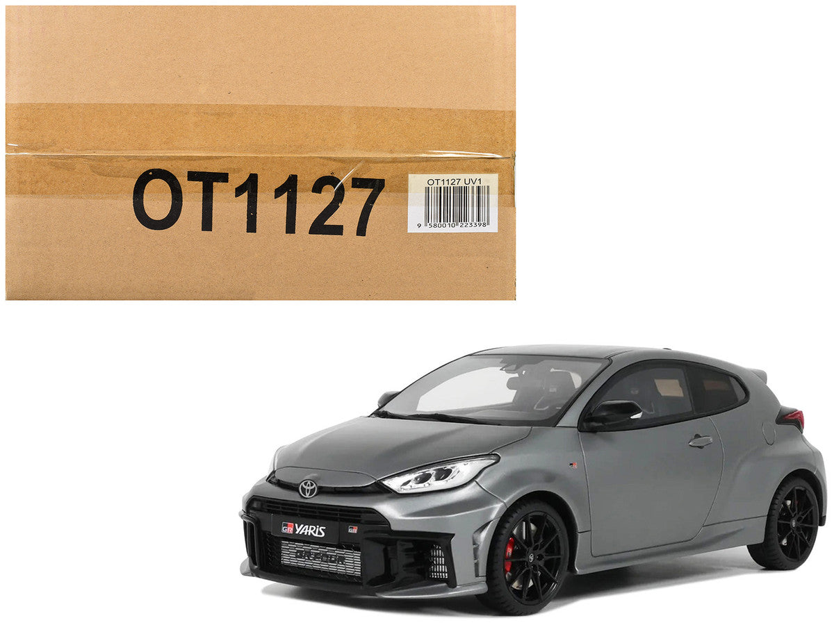 2024 Toyota GR Yaris Precious Metal Gray Metallic Limited Edition to 999 pieces Worldwide 1/18 Model Car by Otto Mobile LuxuryLifeWay Online Store