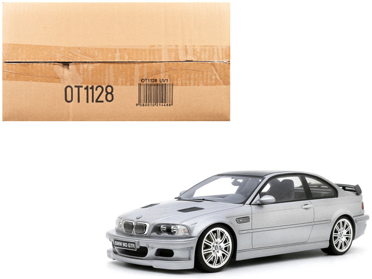 2001 BMW E46 M3 GTR Street Titan Silver Metallic 1/18 Model Car by Otto Mobile LuxuryLifeWay Online Store