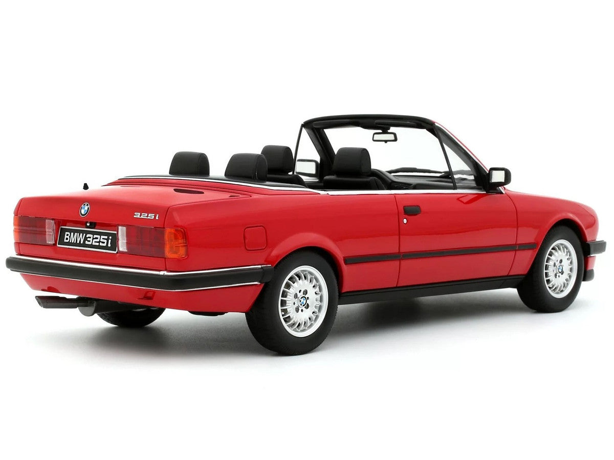 1986 BMW 325i Convertible Bright Red Limited Edition to 2000 pieces Worldwide 1/18 Model Car by Otto Mobile LuxuryLifeWay Online Store