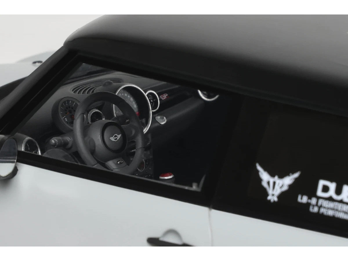 2015 Mini Cooper R56 LB-Works "LB Nation" Gray with Black Top Limited Edition to 999 pieces Worldwide 1/18 Model Car by Otto Mobile LuxuryLifeWay Online Store