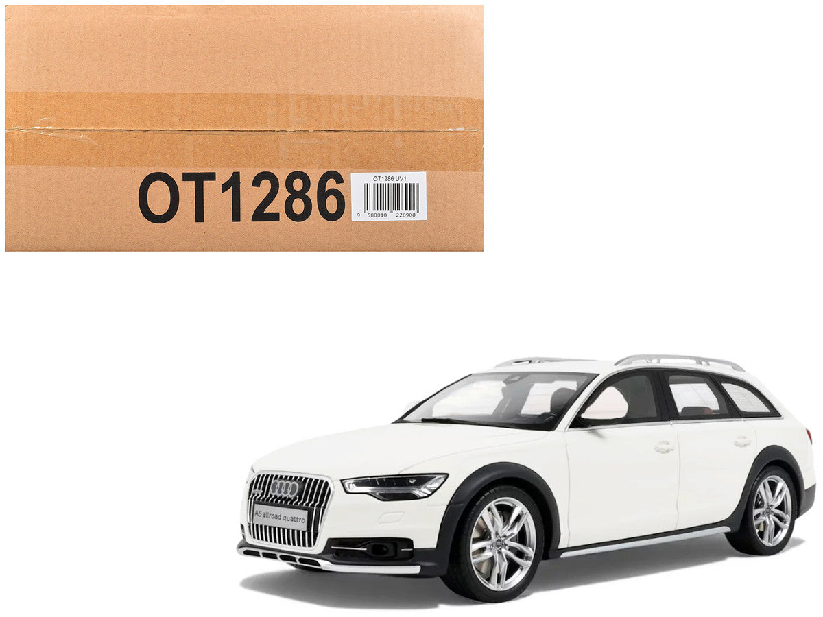 2015 Audi C7 All Road Ibis White 1/18 Model Car by Otto Mobile LuxuryLifeWay Online Store