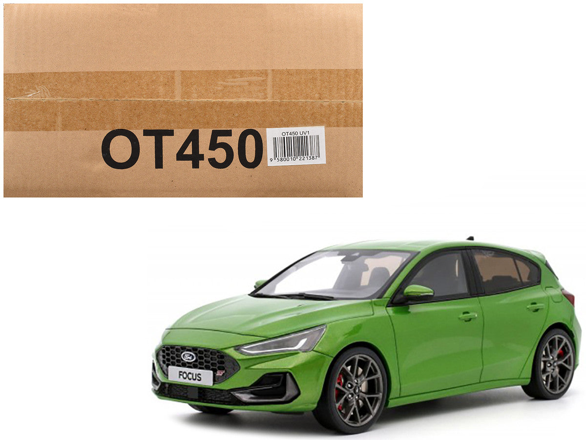 2022 Ford Focus MK5 ST Phase 2 Mean Green Metallic Limited Edition to 2000 pieces Worldwide 1/18 Model Car by Otto Mobile LuxuryLifeWay Online Store