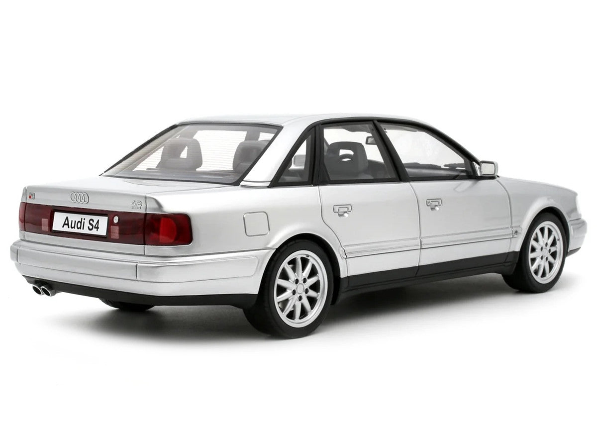Audi S4 (C4) 4.2 V8 Crystal Silver Metallic Limited Edition to 2000 pieces Worldwide 1/18 Model Car by Otto Mobile LuxuryLifeWay Online Store