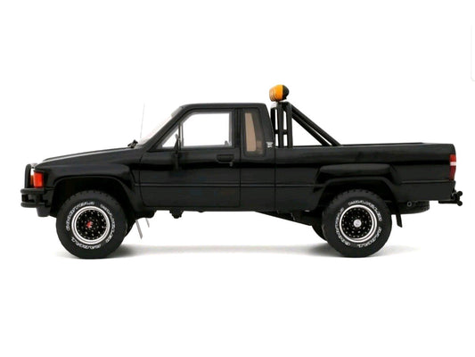 1985 Toyota Hilux SR5 Pickup Truck Black Limited Edition to 2500 pieces Worldwide 1/18 Model Car by Otto Mobile LuxuryLifeWay Online Store
