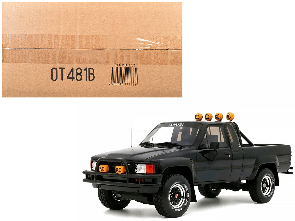 1985 Toyota Hilux SR5 Pickup Truck Black Limited Edition to 2500 pieces Worldwide 1/18 Model Car by Otto Mobile LuxuryLifeWay Online Store