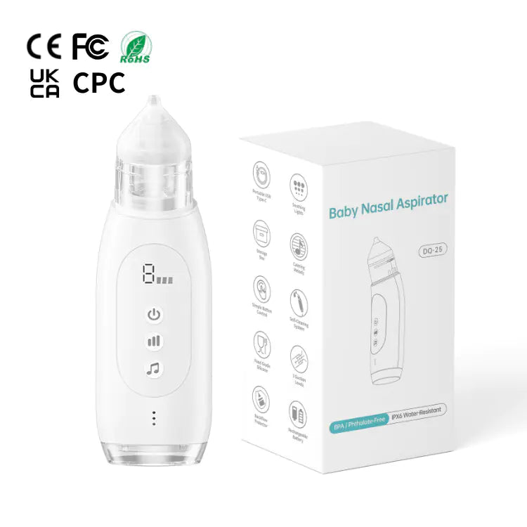 Electric Nasal Aspirator for Infants with Self-Cleaning Pi-Mart