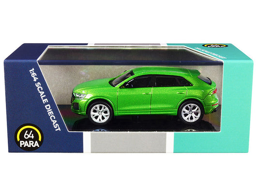 Audi RS Q8 Java Green Metallic 1/64 Diecast Model Car by Paragon LuxuryLifeWay Online Store