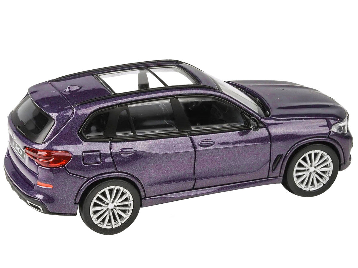 2018 BMW X5 Daytona Violet Metallic with Sunroof 1/64 Diecast Model Car by Paragon Models LuxuryLifeWay Online Store