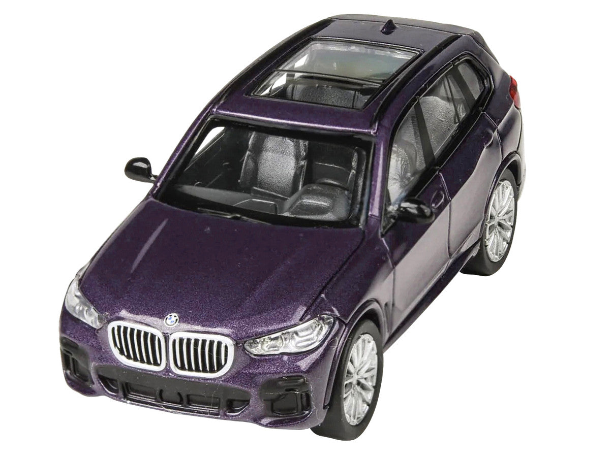 2018 BMW X5 Daytona Violet Metallic with Sunroof 1/64 Diecast Model Car by Paragon Models LuxuryLifeWay Online Store