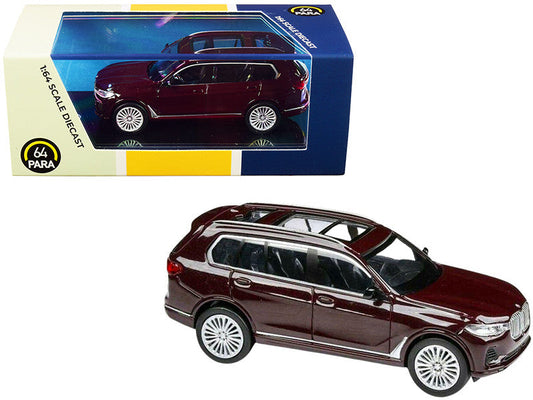 BMW X7 Ametrine Red Metallic 1/64 Diecast Model Car by Paragon LuxuryLifeWay Online Store