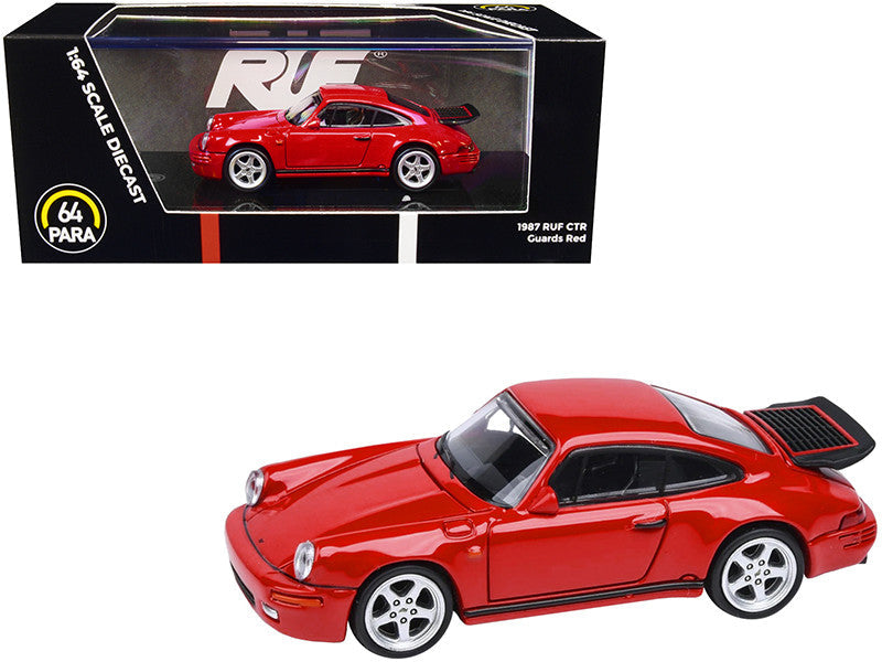 1987 RUF CTR Guards Red 1/64 Diecast Model Car by Paragon Models LuxuryLifeWay Online Store