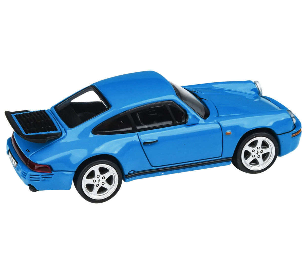 1987 RUF CTR Racing Blue 1/64 Diecast Model Car by Paragon Models LuxuryLifeWay Online Store