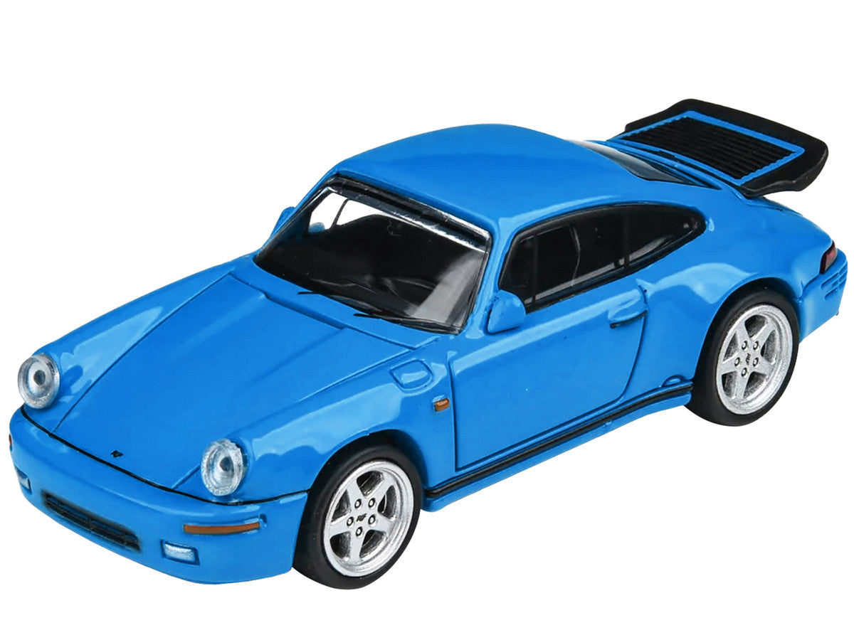1987 RUF CTR Racing Blue 1/64 Diecast Model Car by Paragon Models LuxuryLifeWay Online Store