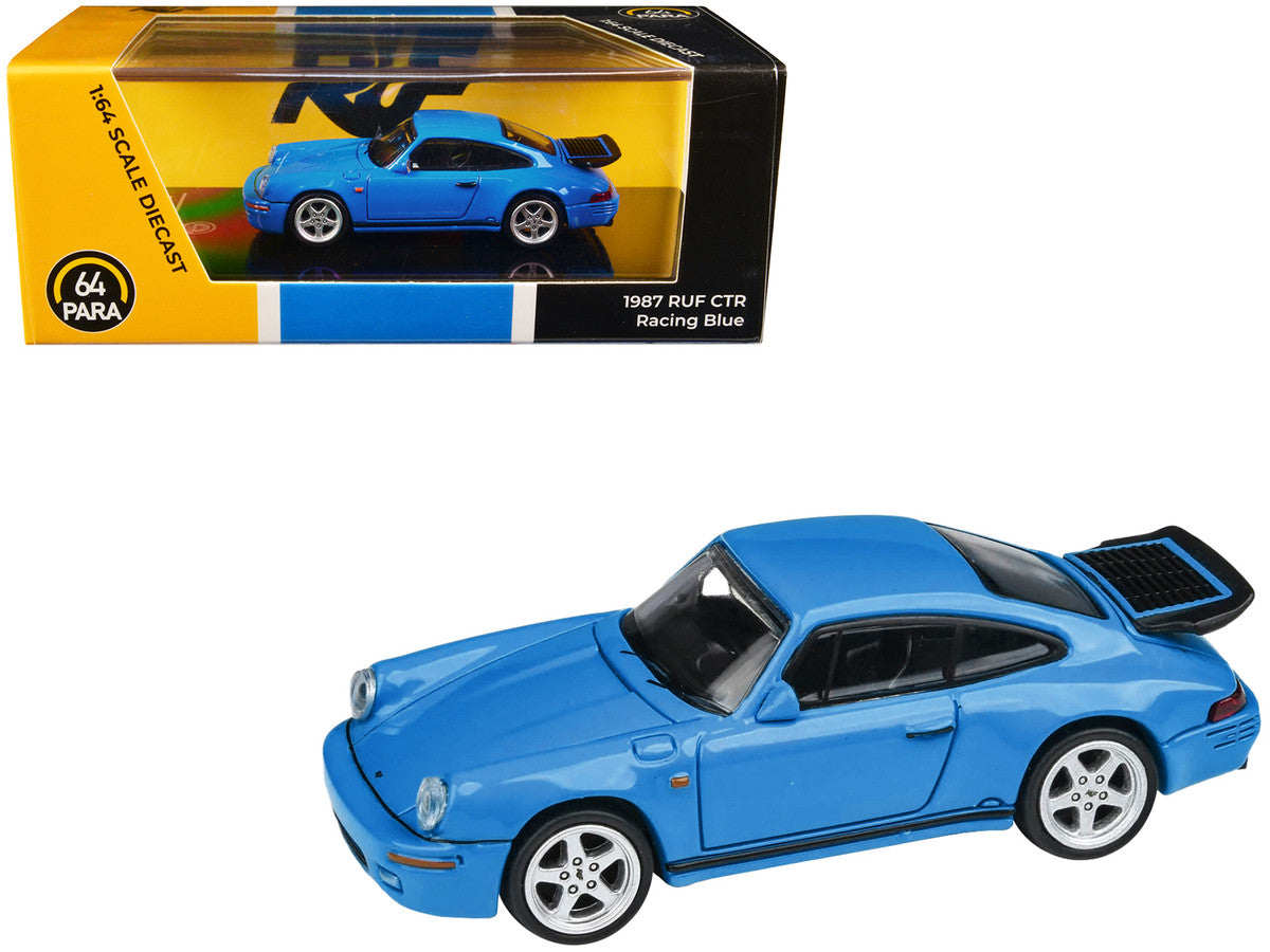 1987 RUF CTR Racing Blue 1/64 Diecast Model Car by Paragon Models LuxuryLifeWay Online Store