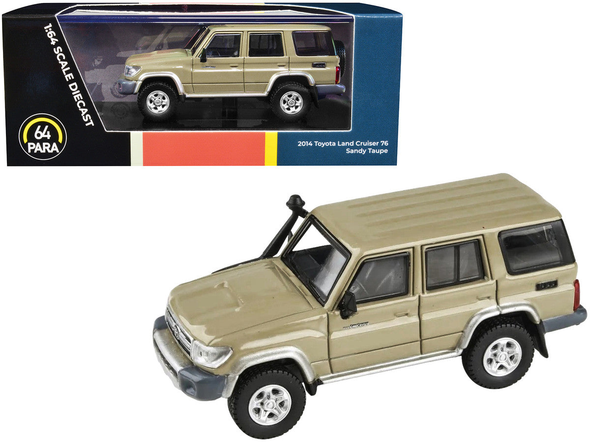 2014 Toyota Land Cruiser 76 Sandy Taupe Tan 1/64 Diecast Model Car by Paragon Models LuxuryLifeWay Online Store