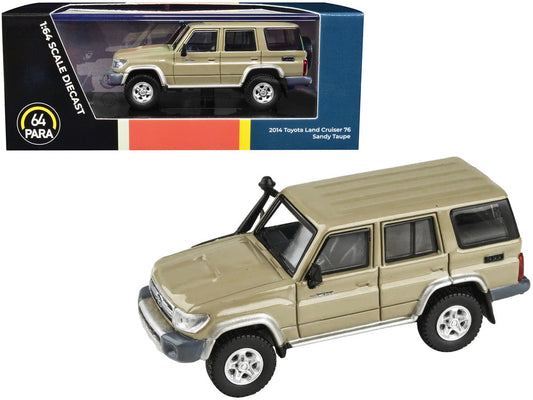 2014 Toyota Land Cruiser 76 Sandy Taupe Tan 1/64 Diecast Model Car by Paragon Models LuxuryLifeWay Online Store
