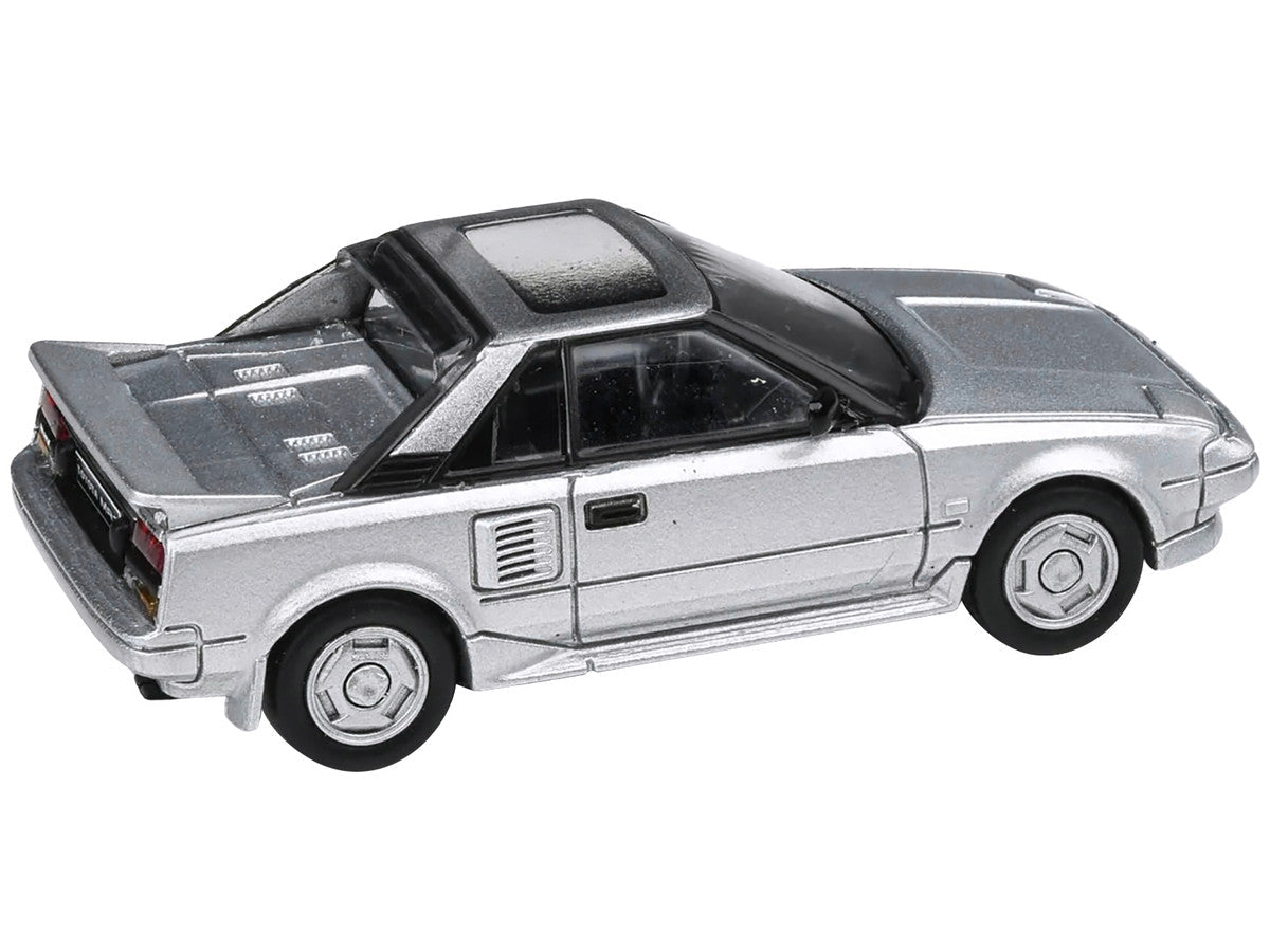 1985 Toyota MR2 MK1 Super Silver Metallic with Sunroof 1/64 Diecast Model Car by Paragon Models LuxuryLifeWay Online Store