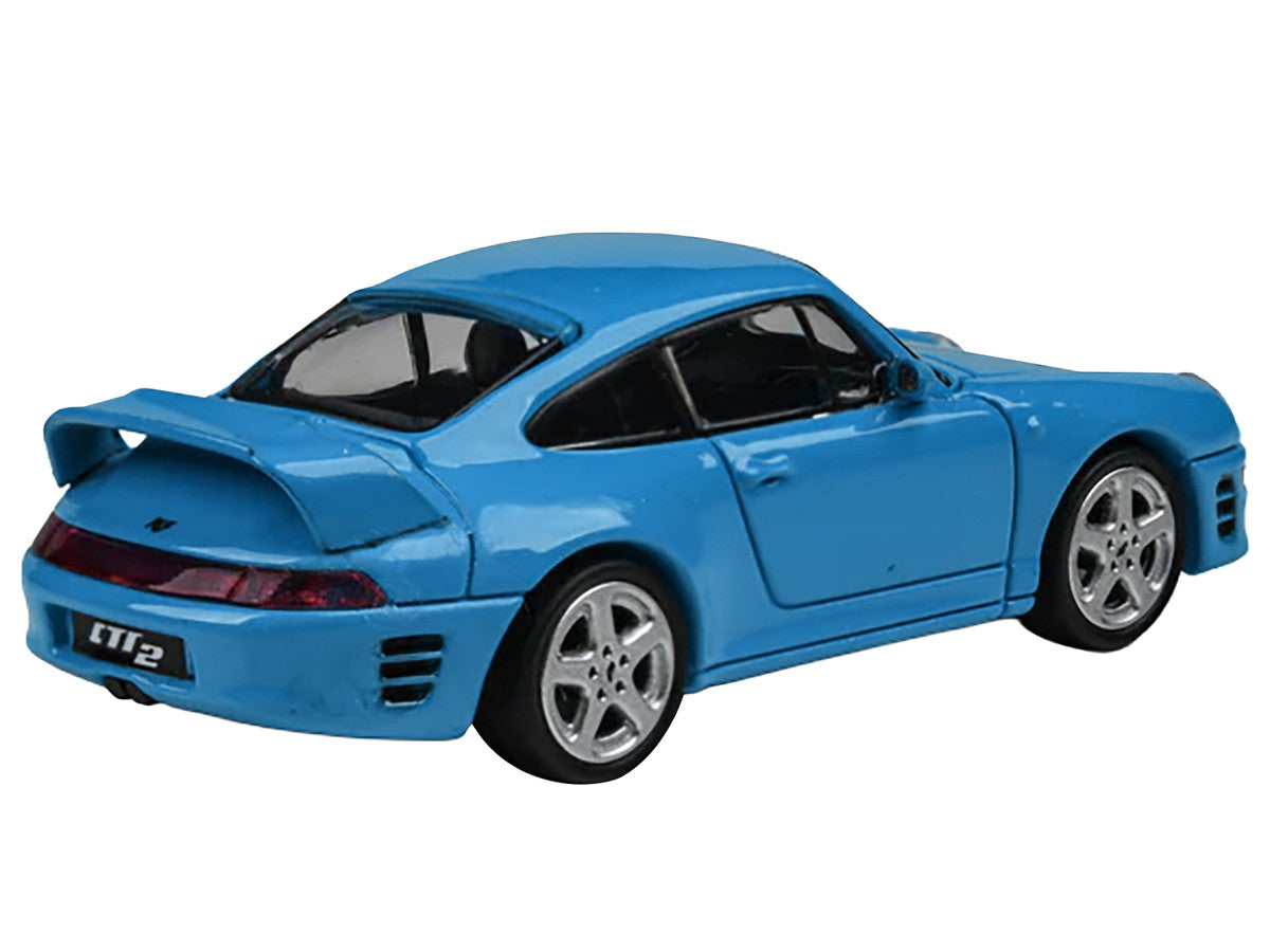 1995 RUF CTR2 Mexico Blue 1/64 Diecast Model Car by Paragon Models LuxuryLifeWay Online Store