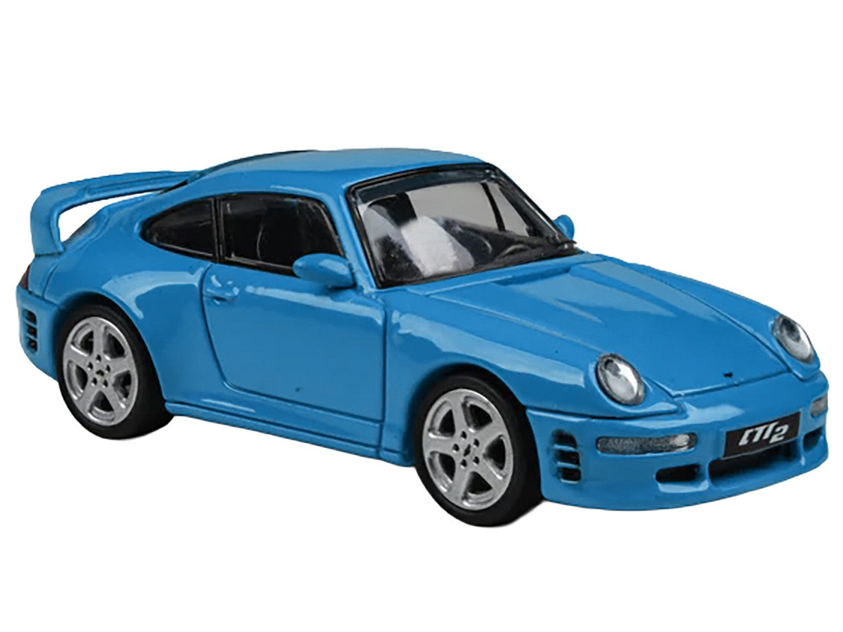 1995 RUF CTR2 Mexico Blue 1/64 Diecast Model Car by Paragon Models LuxuryLifeWay Online Store