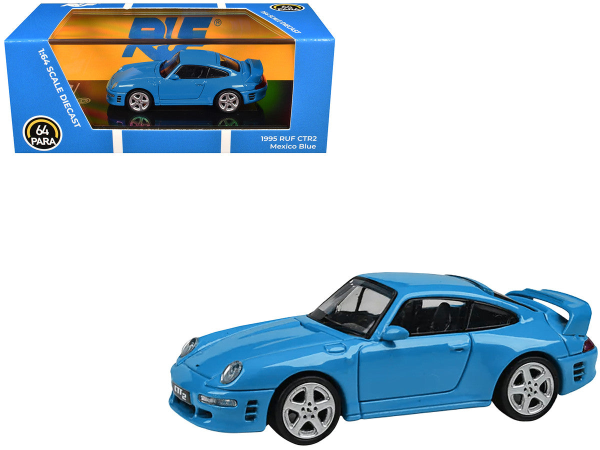 1995 RUF CTR2 Mexico Blue 1/64 Diecast Model Car by Paragon Models LuxuryLifeWay Online Store