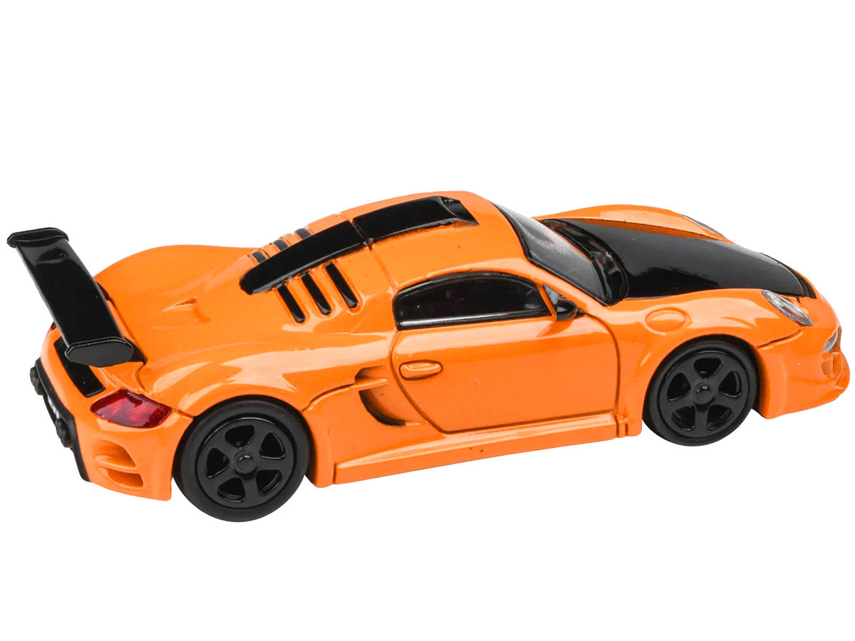 2012 RUF CTR3 Clubsport Orange with Black Hood 1/64 Diecast Model Car by Paragon Models LuxuryLifeWay Online Store