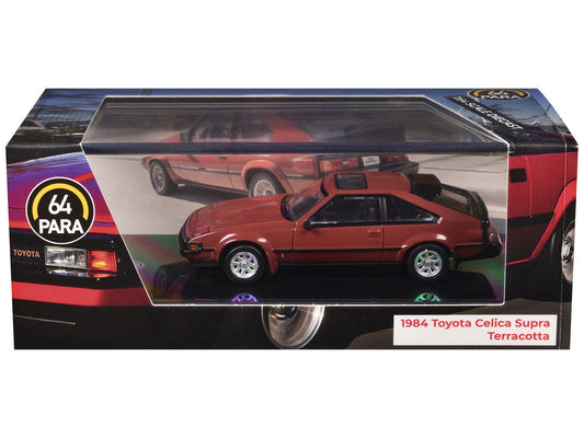 1984 Toyota Celica Supra Terracotta Red with Sunroof 1/64 Diecast Model Car by Paragon LuxuryLifeWay Online Store